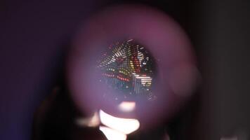 Changing patterns inside a kaleidoscope video