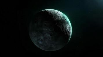 planeta lua dentro exterior espaço video