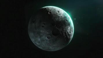 planeta lua dentro exterior espaço video