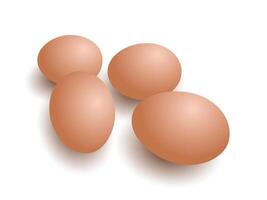 Eggs 3d design style. vector