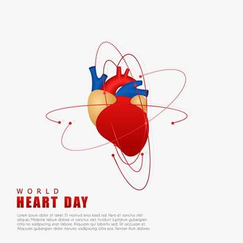 Illustration of a heart design surrounded by lines, simple design on a white background vector