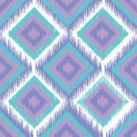 Ikat Texture Diamond Pattern in Soft Pastel Color vector