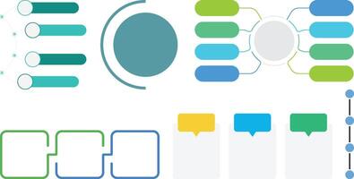 Infographic icons set graphic collection design vector