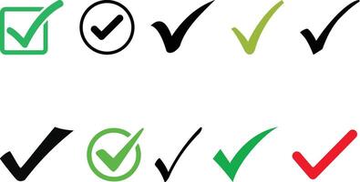 Check mark icon vector
