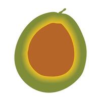 avocado design print vector