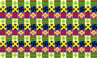 a detailed pattern composed of square shape designs with green,red,blue,black,yellow,purple,white, design for fabric or various pattern printing works. vector