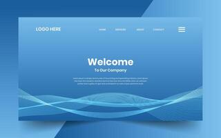 Modern technology abstract creative wave line banner background for website landing page vector