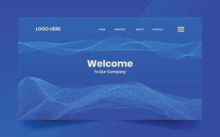 Modern abstract creative gradient wave line banner background for website landing page vector