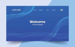 Modern technology abstract gradient wave line banner background for website landing page hero banner design vector