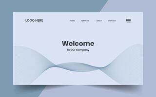 Corporate technology abstract creative gradient wave line banner background for website landing page vector