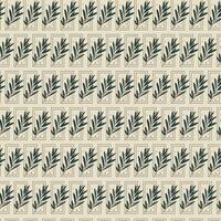 Hand drawn branch sketch pattern. Abstract modern flourish illustration vector