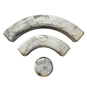 pedra Wi-fi símbolo png
