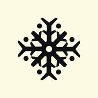 A stylish Snowflake icon with a symmetrical shape. Often used in freeze appliances, seasonal graphics, or weather-related visuals. vector