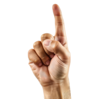 Hand with Index Finger Pointing Up png