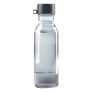 Claro água garrafa com Preto tampa png