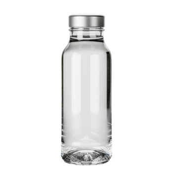 água garrafa com prata boné png