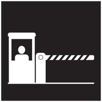 toll gate icon illustrtion design vector