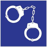handcuffs icon illustration design vector