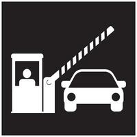 toll gate icon illustrtion design vector