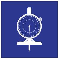 Dial indicator logo simple design vector