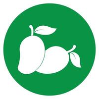 mango icon logo design vector