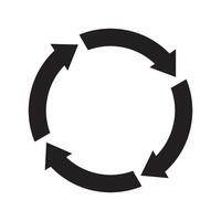 recycle icon logo design vector