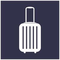 suitcase icon simple design vector