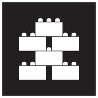 Building block icon symbol design vector