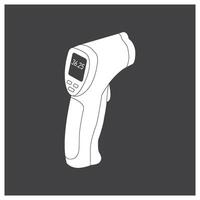 digital thermometer icon simple design vector