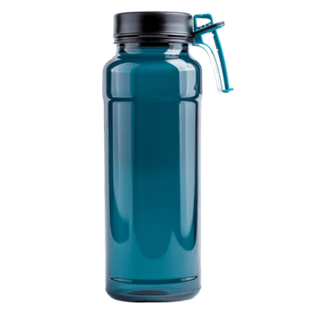 azul água garrafa com Preto tampa e levar lidar com png