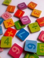 Photo of a Small Number Board for Learning to Count