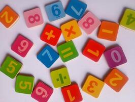 Photo of a Small Number Board for Learning to Count