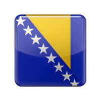 3D Rectangle Shape Icon of Bosnia Flag for Use in Various Graphic Designs and Projects png