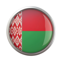 3D Circle Shape Icon of the Belarus Flag for Design and Educational Uses png