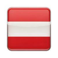Stylish 3D Austria Flag Icon in Rectangular Shape for Various Design Projects png