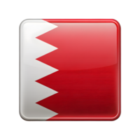 High-Quality 3D Rectangle Shape Icon of the Bahrain Flag for Creative Projects png