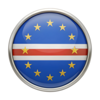 Explore the Unique 3D Cabo Verde Flag Icon with a Circular Shape for Creative Projects png