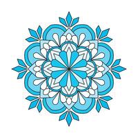 Simplicity Manifestation colour mandala coloring book page vector