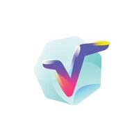 Sign, logo of the mathematical symbol. Mathematical root. A corporate logo for the school. Scientific symbol for the site and the press. Gradient icon isolated on white background. vector