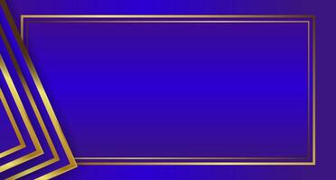 Abstract luxury blue background with golden lines, suitable for presentations, invitations, banners and award templates. vector