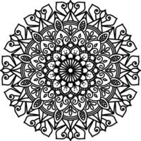 Mandala flower style henna pattern background design vector