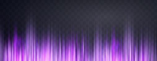 Speed rays, velocity light neon flow, zoom in motion effect, purple glow speed lines, colorful light trails, stripes. vector