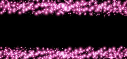 Pink dots, particles, magic sparks. Glow flare light effect. Pink luminous points. vector