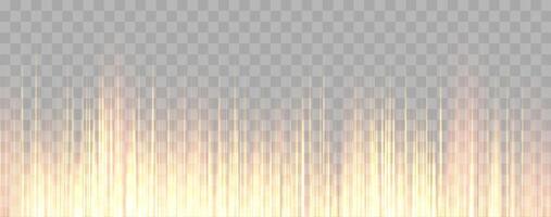 Speed rays, velocity light neon flow, zoom in motion effect, orange glow speed lines, colorful light trails, stripes. vector
