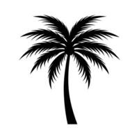 Palm tree illustration in cartoon, clipart, and line art style for digital and print use vector
