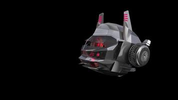 Flying robot with alpha channel video