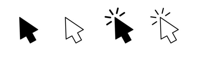 Cursor Icon. illustration of pointer symbol vector