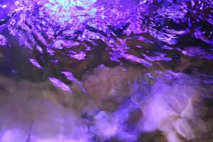 Abstract purple and blue water ripples. photo