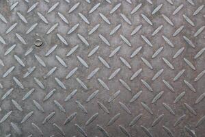 Close-up of a textured metal surface. photo