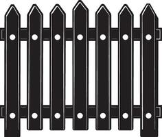 fence clean simple black vector